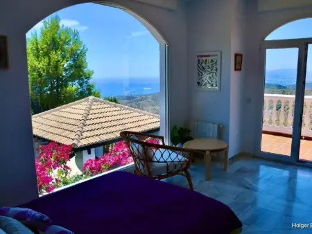 Villa Axarquia à Moclinejo, vue mer et piscine chauffée - Photo 14