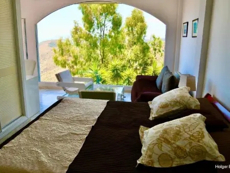 Villa Axarquia à Moclinejo, vue mer et piscine chauffée - Photo 15