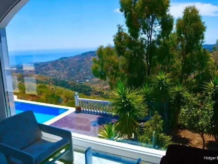 Villa Axarquia à Moclinejo, vue mer et piscine chauffée - Photo 18
