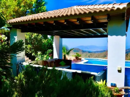 Villa Axarquia à Moclinejo, vue mer et piscine chauffée - Photo 25