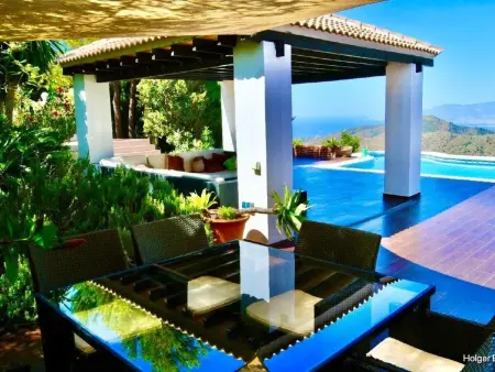 Villa Axarquia à Moclinejo, vue mer et piscine chauffée - Photo 39