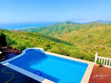 Villa Axarquia à Moclinejo, vue mer et piscine chauffée - Photo 67