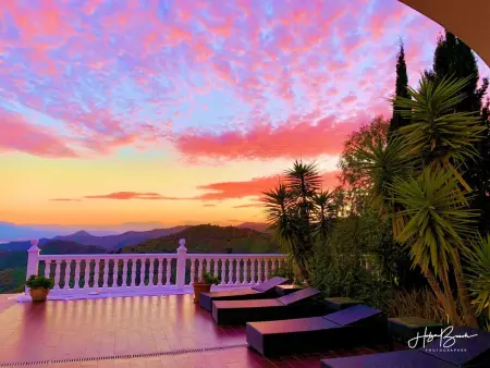 Villa Axarquia à Moclinejo, vue mer et piscine chauffée - Photo 82