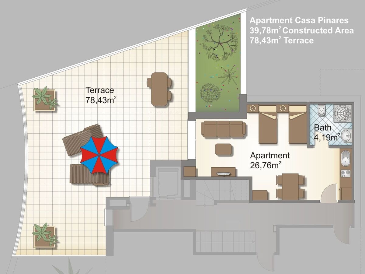 Casa Pinares : studio avec grande terrasse à Málaga - Photo 11