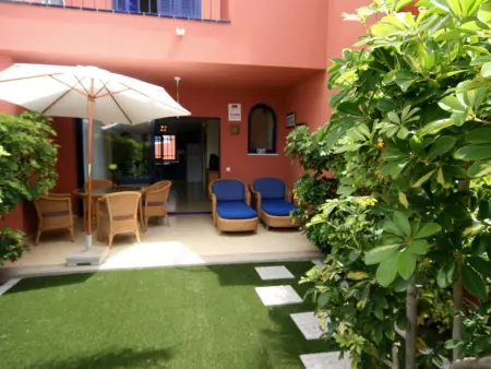 Location maison à Maspalomas, Wunderschönes Ferienhaus im Süden von Gran Canaria mit Garten und gemeinschaftl