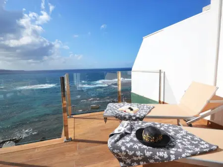 Location appartement à Las Palmas, Wohnung mit privater Terrasse und Meerblick