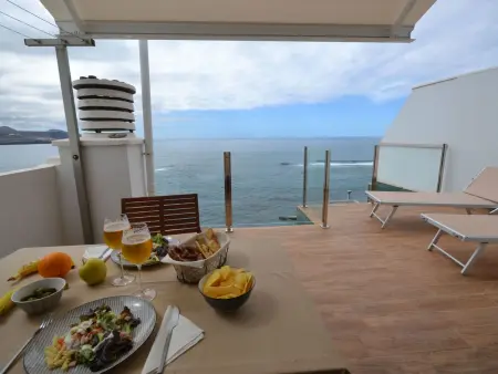 Penthouse vue mer en dernier étage, promenade Las Canteras : photo 10