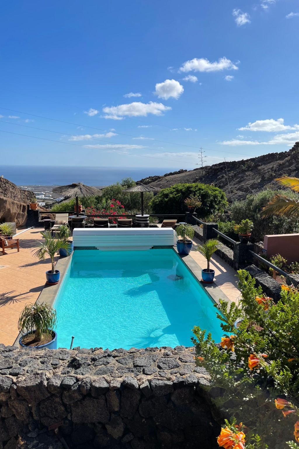 Maison-grotte volcanique à Lanzarote, piscine chauffée vue mer - Photo 66