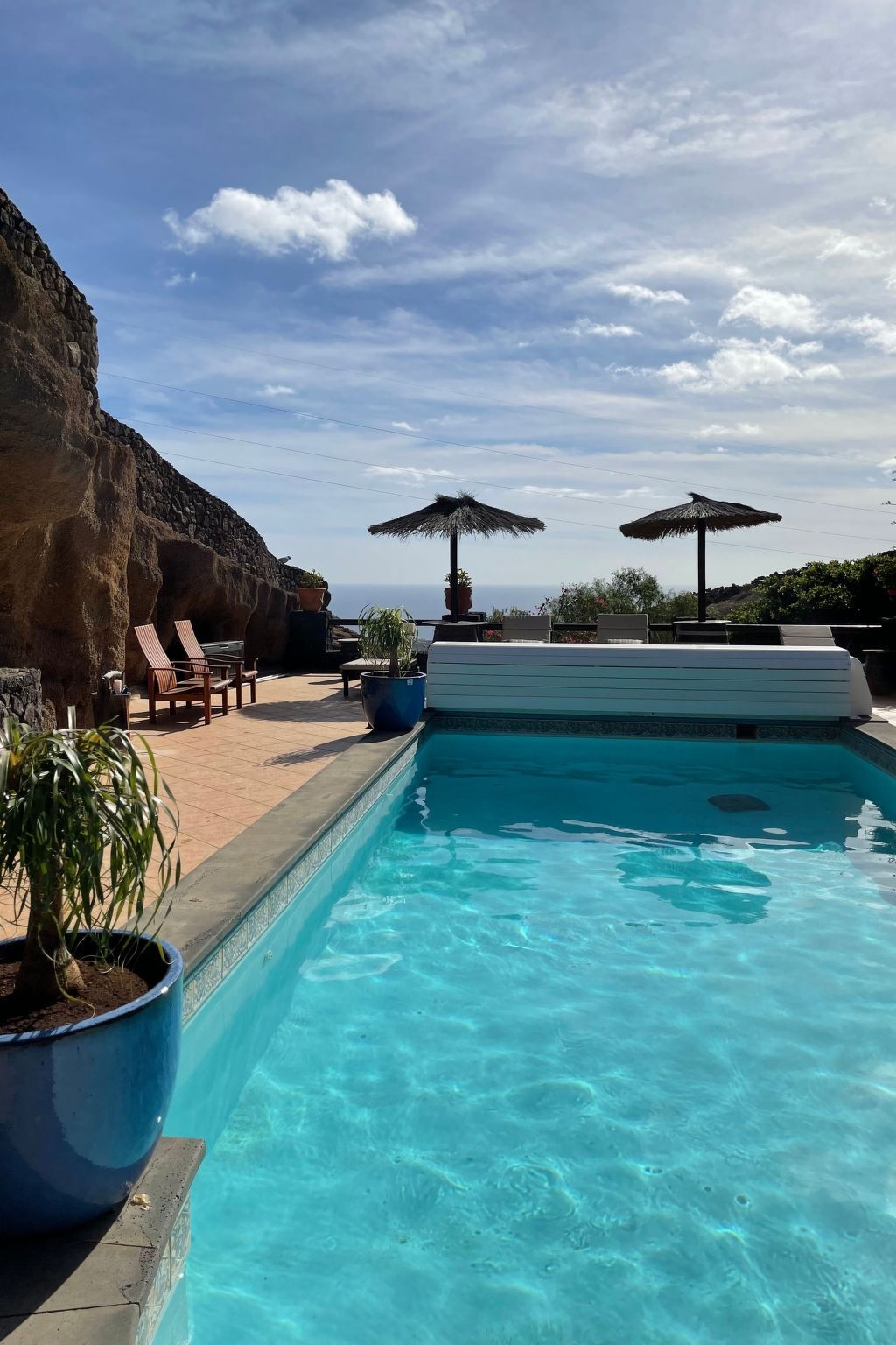 Maison-grotte volcanique à Lanzarote, piscine chauffée vue mer - Photo 72