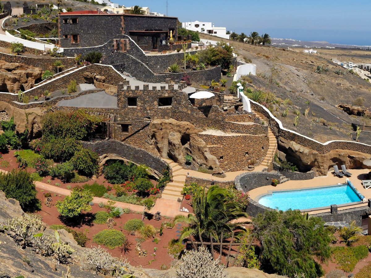 Maison-grotte volcanique à Lanzarote, piscine chauffée vue mer - Photo 75