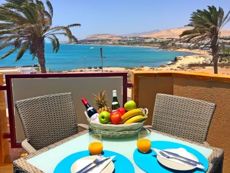 Location appartement à Costa Calma, Panorama mit Wasserblick