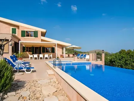 Finca à Son Gall Vell : piscine, jacuzzi et vue mer par beau temps : photo 9
