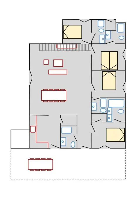 Maison 4 chambres avec piscine et court de tennis à Binissalem : photo 49