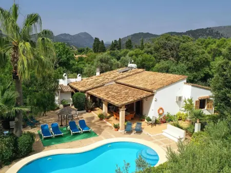 Location maison à Pollença, Schöne Villa in Pollensa mit beheiztem Pool