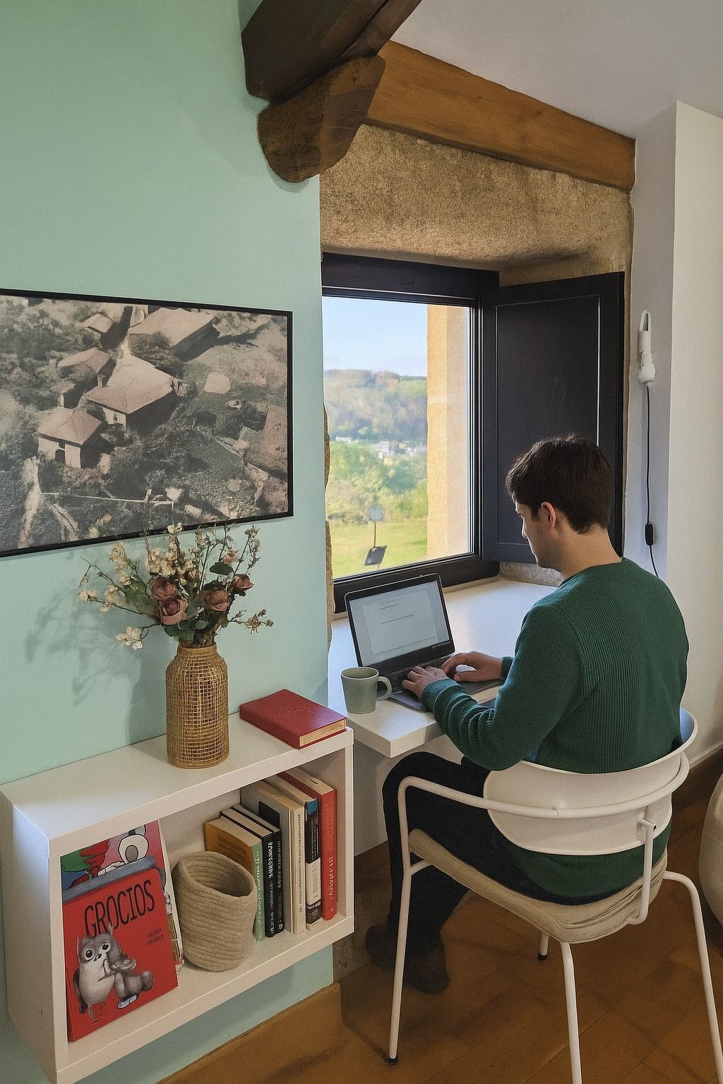 Maison rurale 5 pers. à Cerdedo, clôturée et chiens acceptés - Photo 29
