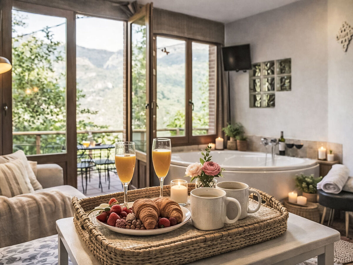 Appartement à Proaza avec jacuzzi, cheminée et vue montagne - Photo 24