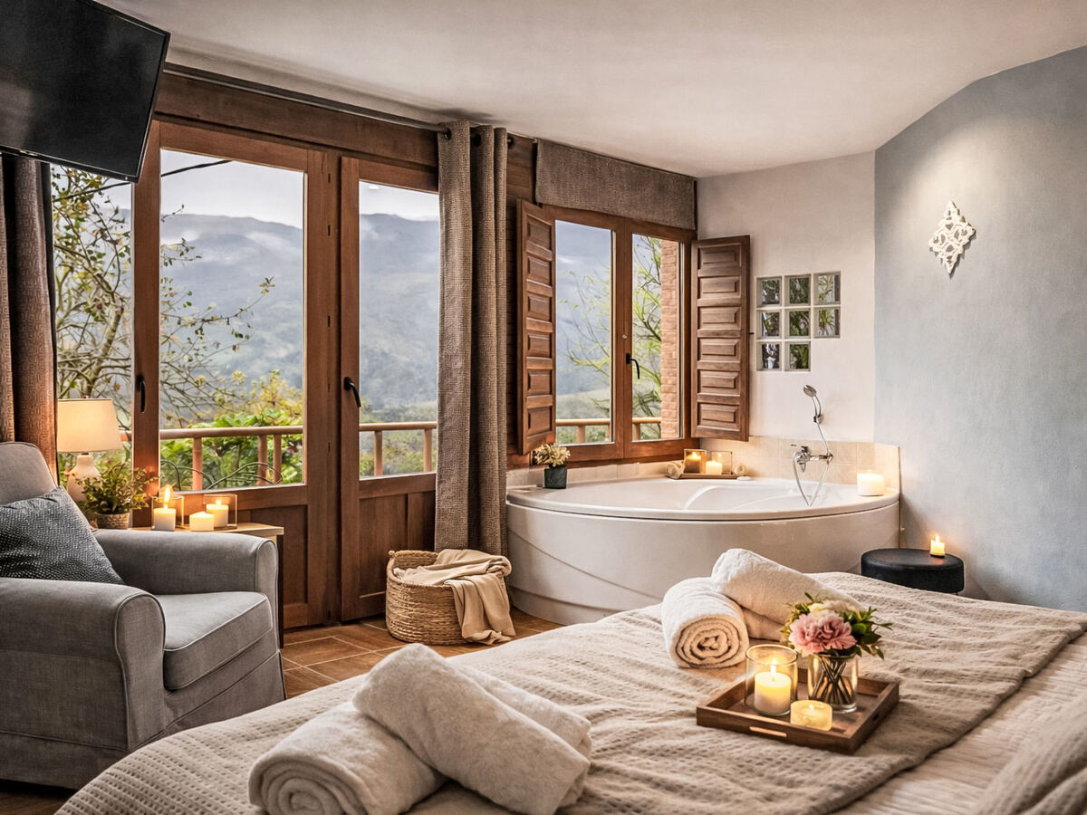Appartement à Proaza avec jacuzzi, cheminée et vue montagne - Photo 25