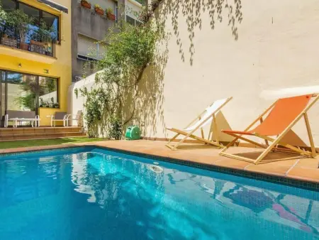 Location appartement à Barcelone, Wohnung in Gracia mit privatem Pool
