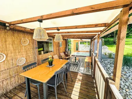 Mobil-home avec Jacuzzi privatif à Anneville-sur-Scie - Photo 6