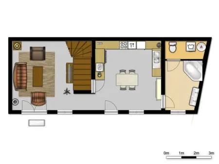 in Vesly mit Beheiztem gemeinsamem Pool, Maison 5 personnes à Bretteville sur Ay - Photo 15