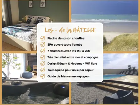 Maison 7 chambres avec piscine chauffée à Plouescat : photo 7