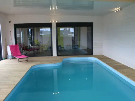 Villa Ty Rohou Bras à Plouescat : piscine privée chauffée : photo 2