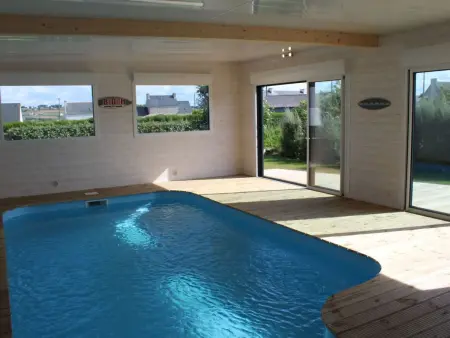 Villa Ty Rohou Bras à Plouescat : piscine privée chauffée : photo 7