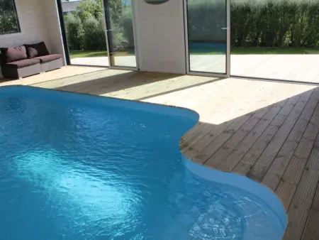 Villa Ty Rohou Bras à Plouescat : piscine privée chauffée : photo 14