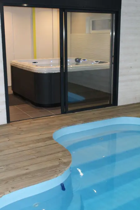 Villa Ty Rohou Bras à Plouescat : piscine privée chauffée : photo 15