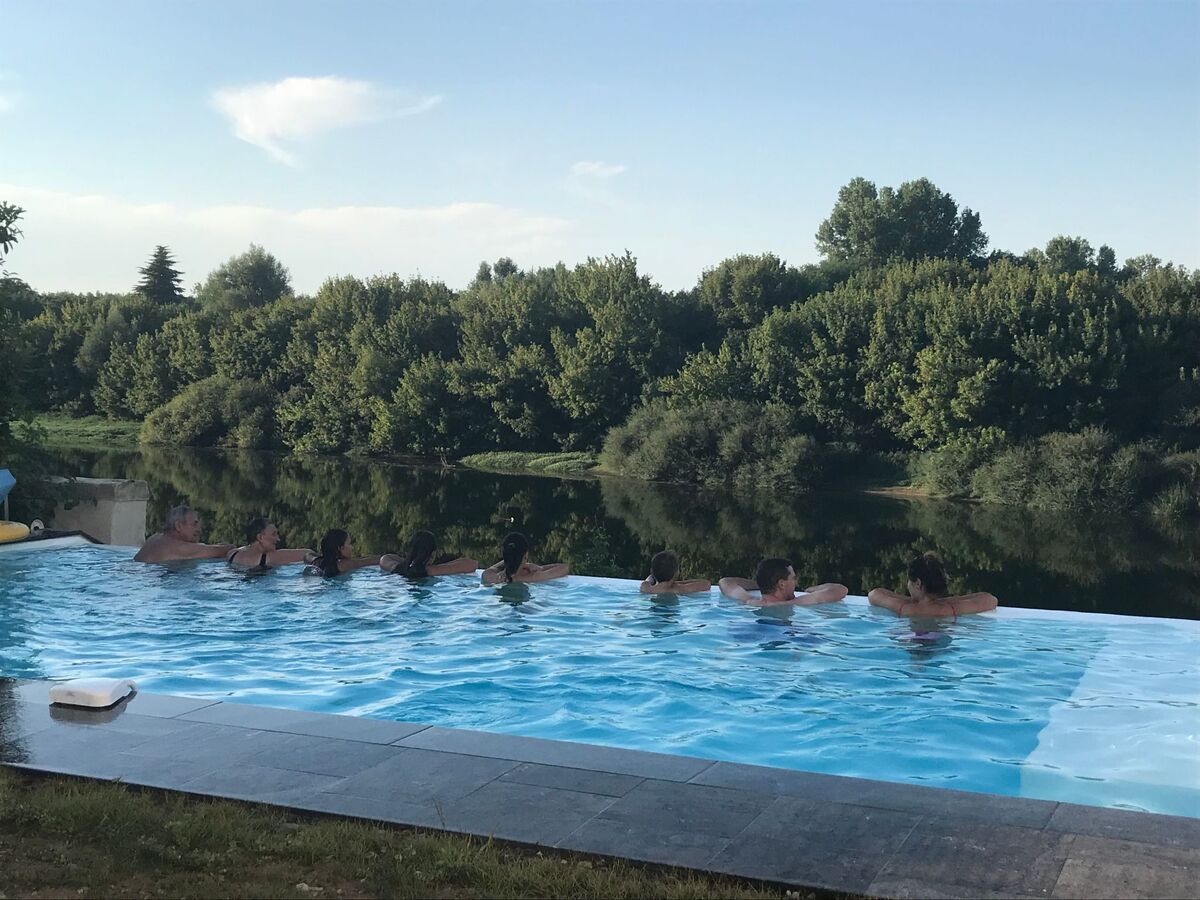 Le Clos Castaing, château sur la Dordogne avec piscine débordement - Photo 23