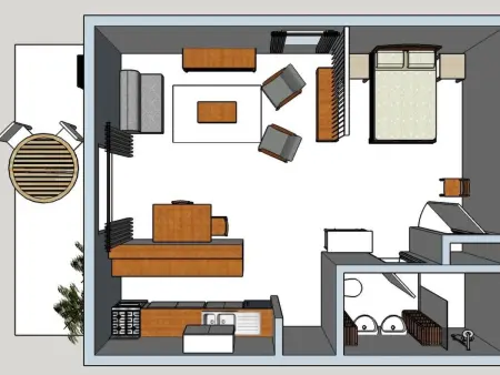 Studio 45m² avec terrasse et piscine à Souillac : photo 19