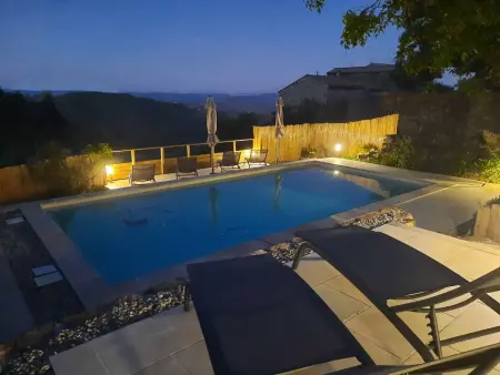 Maison La Croix Dupuy, piscine chauffée privée, Ardèche : photo 5