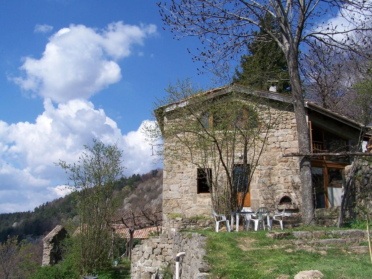 Maison pierre 7 pers. – Terrasse sud, vue vallée Ardèche - Photo 2