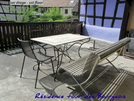 Apt 84m² maison XVI° colombages, terrasse 30m², Ammerschwihr - Photo 8