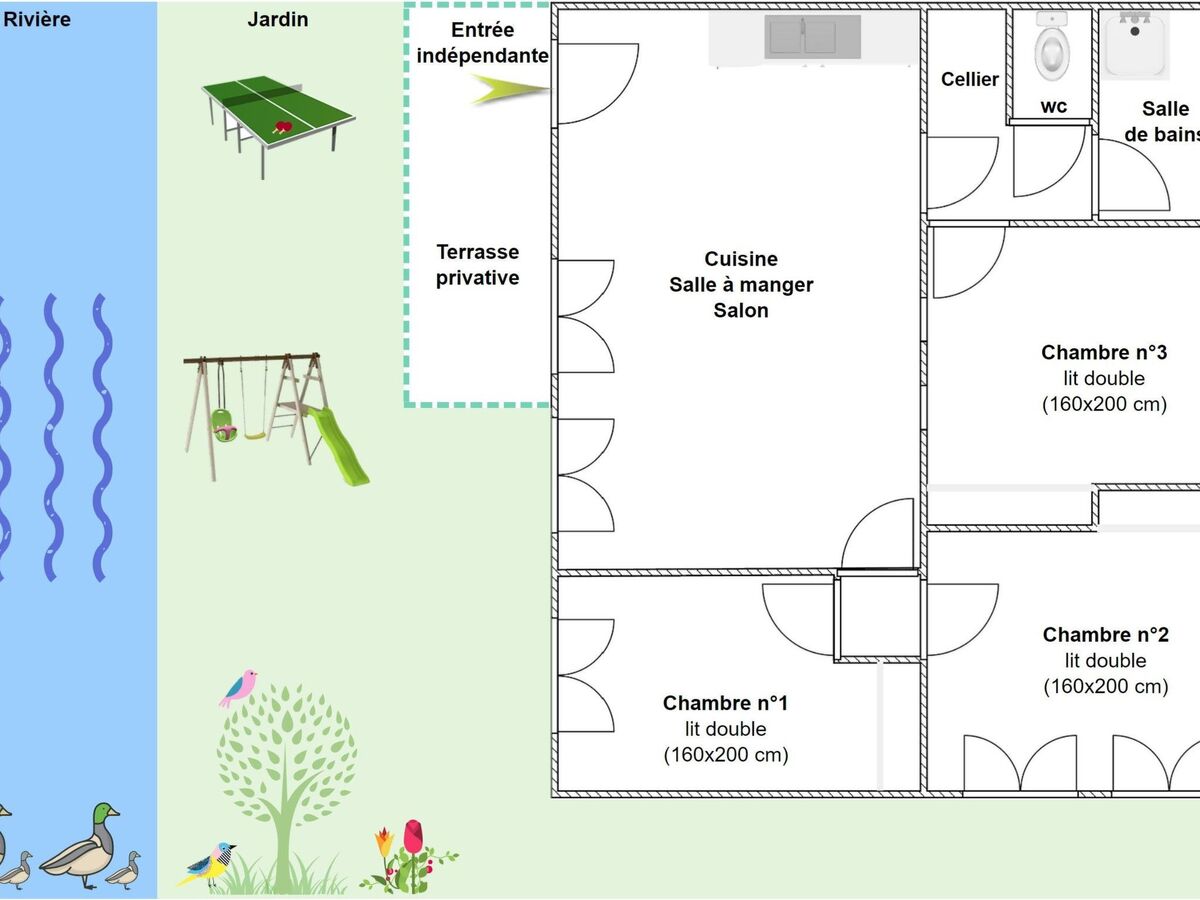 Appartement 120 m² en bordure de rivière à Foncine-le-Haut - Photo 30