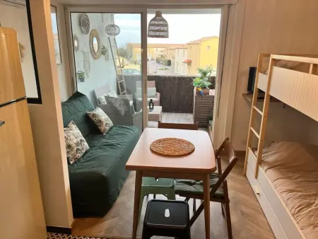 Duplex climatisé avec piscine à 150 m de la plage : photo 16