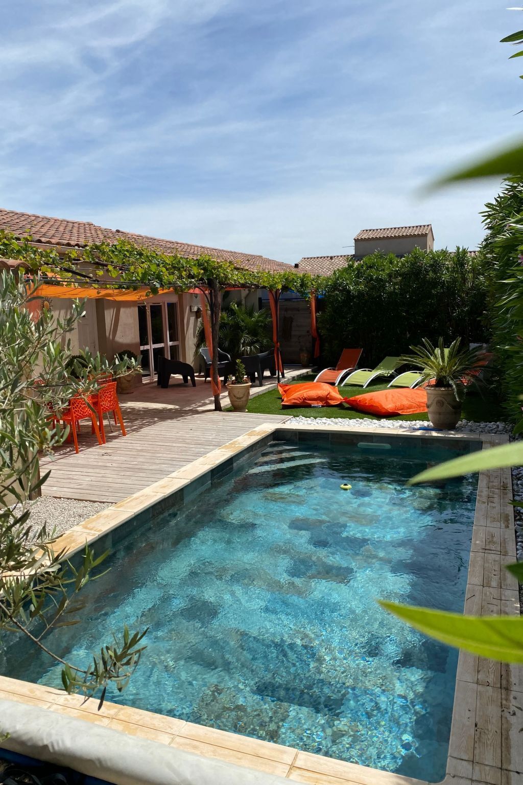 Villa Chemin du Lirac, piscine chauffée à Tavel - Photo 2