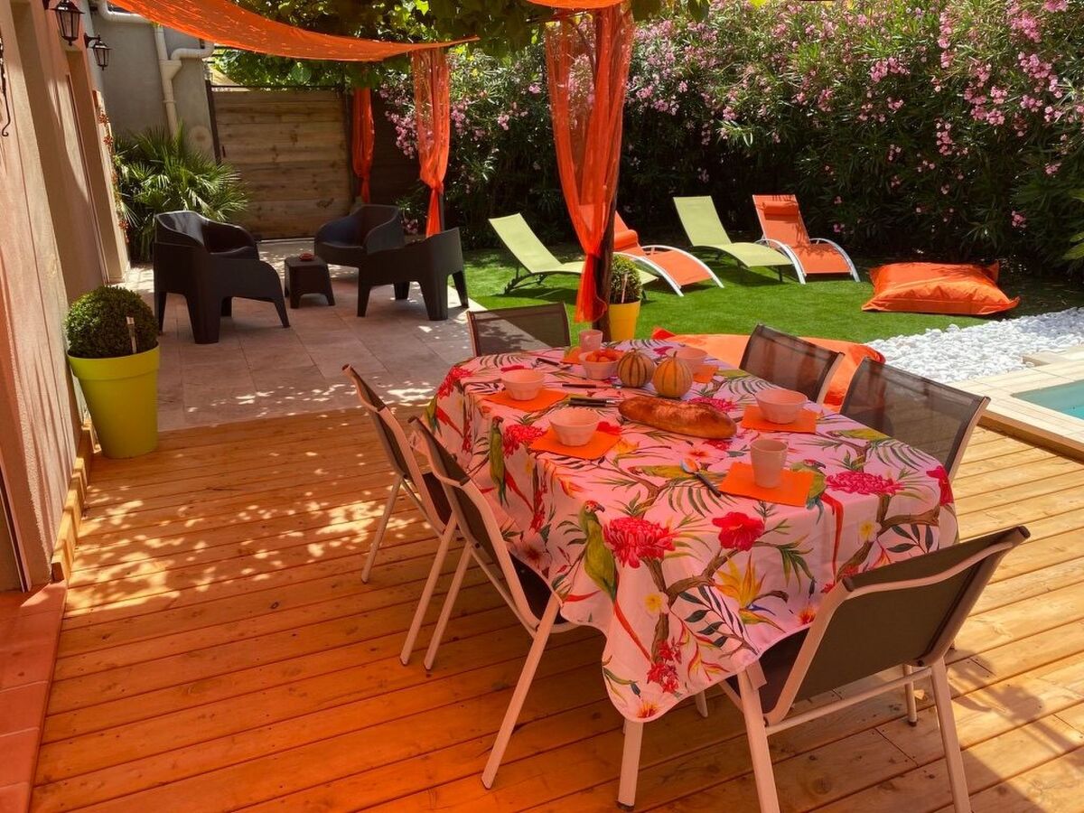 Villa Chemin du Lirac, piscine chauffée à Tavel - Photo 7