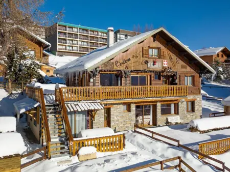 Studio L'Edelweiss 24 m² - Terrasse vue pistes : photo 2