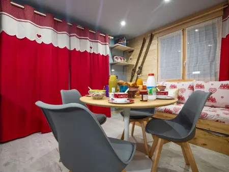 Studio L'Edelweiss 24 m² - Terrasse vue pistes : photo 7