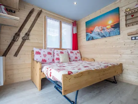 Studio L'Edelweiss 24 m² - Terrasse vue pistes : photo 11