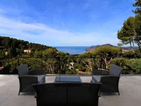 Location appartement à Carqueiranne, Wohnung Mesomax RDC in Strandnähe mit Meerblick