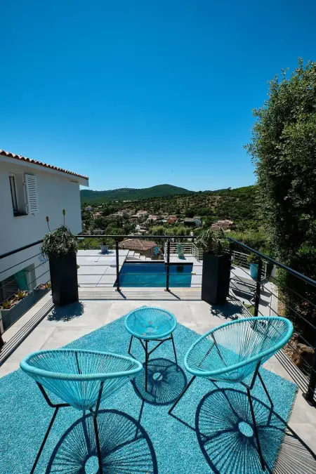 Villa 259 Fréjus : vue mer, piscine chauffée et jacuzzi - Photo 16