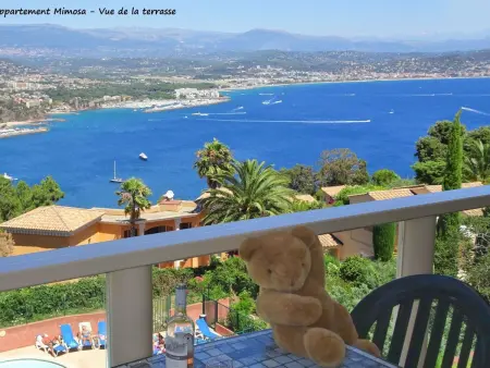 Location appartement à Théoule sur mer, Wohnung panoramischer Meerblick, Schwimmbad, Parkplatz