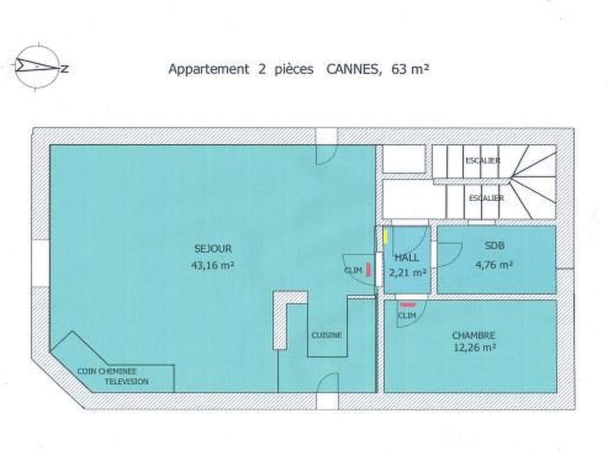 Loft spacieux centre-ville Cannes, vue Suquet - Photo 17