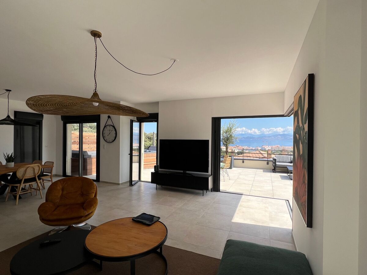 Penthouse 6 pers. avec jacuzzi et vue mer à Corbara - Photo 5