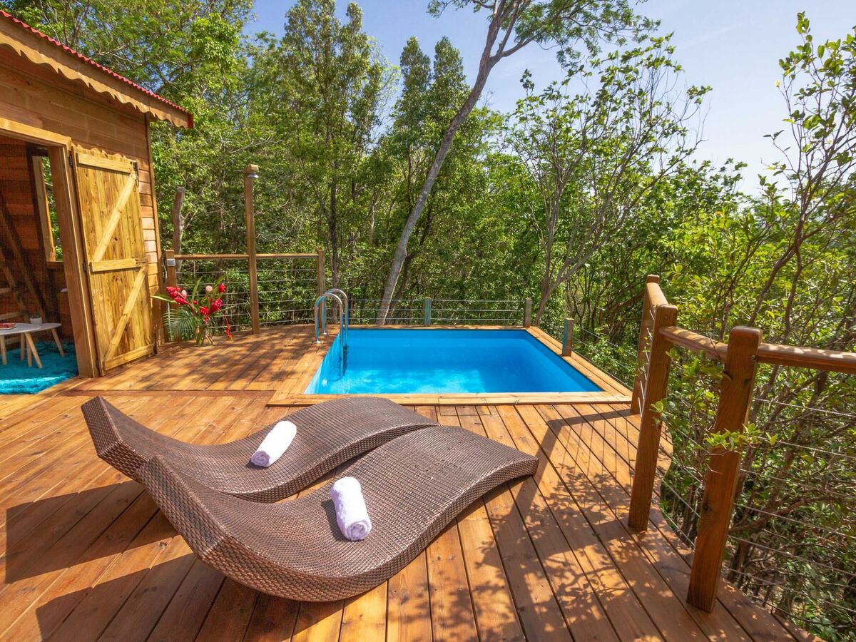 Cabane dans les arbres avec piscine privée à Deshaies - Photo 7
