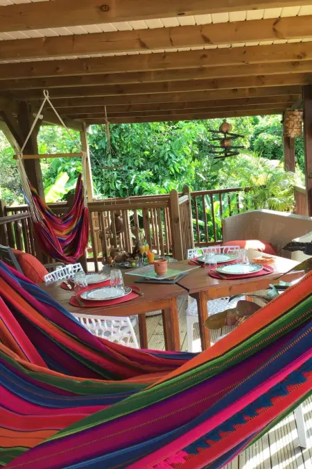 Location appartement à Sainte Rose, Wohnung die Orangen Dicke Haut