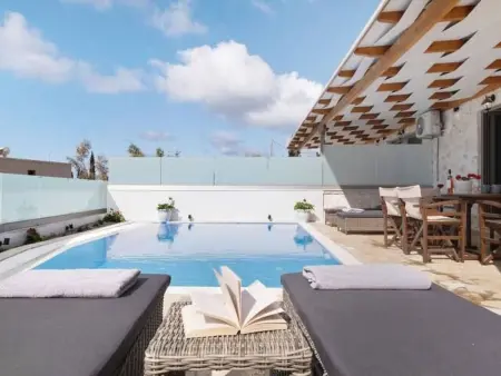 Location maison à Aj. Nikitas, Villa Hrw mit privatem Pool