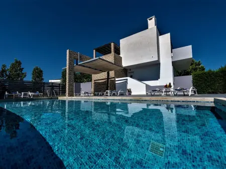 Location maison à Kos, Villa Xenos mit Blick auf das Wasser